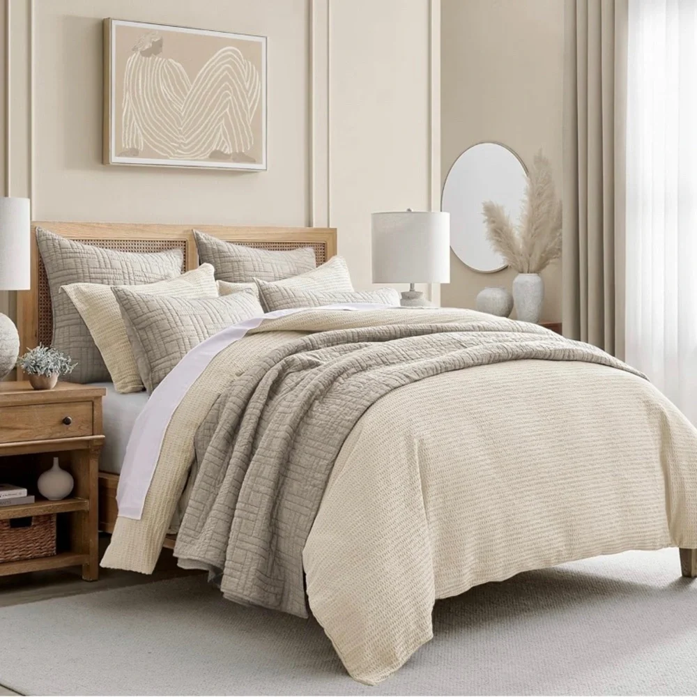 Cloud Waffle Comforter Set - Levtex Home: Full/Queen